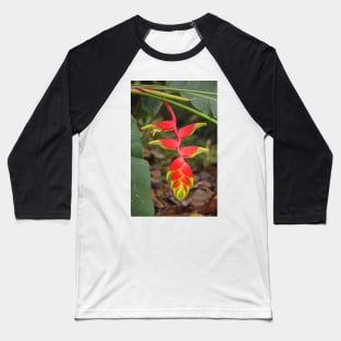 An Exotic Heliconia Baseball T-Shirt